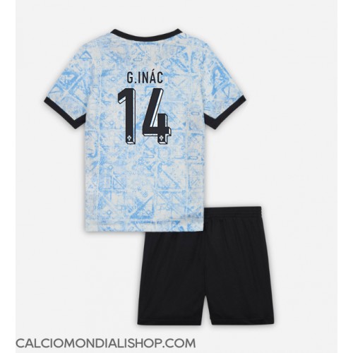 Maglie da calcio Portogallo Goncalo Inacio #14 Seconda Maglia Bambino Europei 2024 Manica Corta (+ Pantaloni corti)